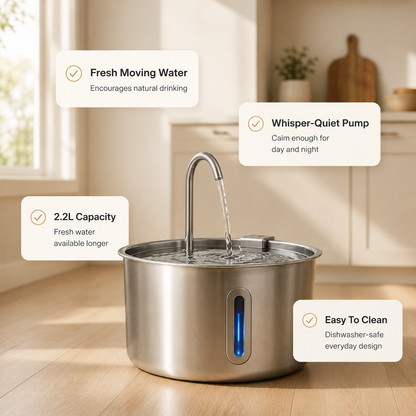 SafePaw™ AquaFlow Cat Water Fountain